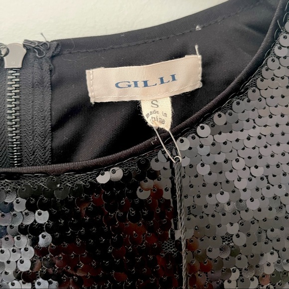 NWT | Gilli Black Sequin NYE Shift Dress | Size Small - Picture 6 of 7